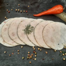 Dinde braisée / Charcuterie